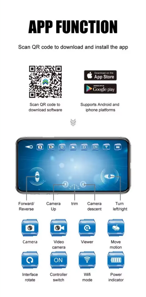 App Control HD Camera Waterproof Remote Control Boat